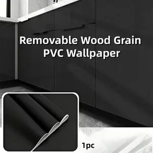 30cm x 5 meters 1pc Removable Wood Grain PVC Wallpaper, Durable And peelable wallpaper, suitable for furniture renovation, easy to use, peel and stick, suitable for kitchen cabinet doors and cabinets