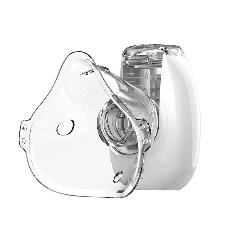 Portable Ultrasonic Nebulizer Machine, Rechargeable Mesh Nebulizer with Adult & Child Masks, Mouthpiece, Compact USB-Enabled for Home, Travel, Portable Nebulizer Machine