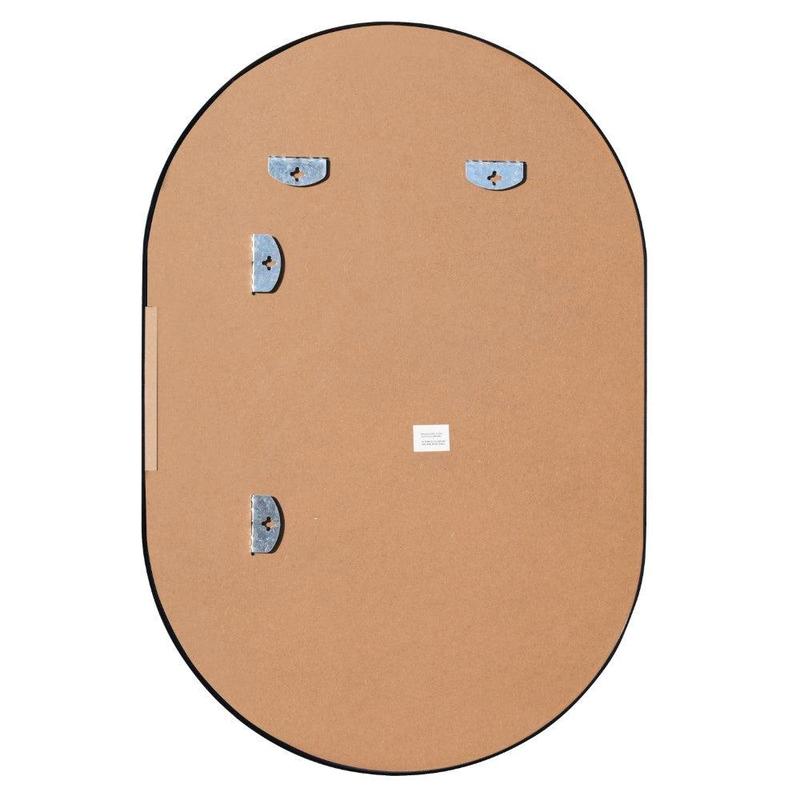 Milly 24 in. W x 36 in. H Medium Oval Metal Framed Wall Mirror