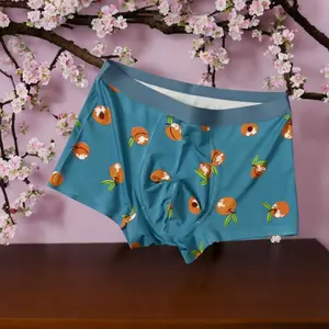 Peach Fairy and Thunder Briefcase Set, Funny Men's Boxer Briefs Valentines Day Gift Boyfriend, Men's Underwear, Gift For Husband