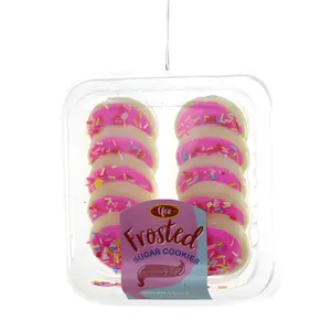 Pack of Pink Frosted Sugar Cookie Ornaments