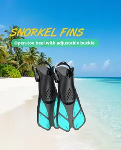 Adjustable Silicone Swim Fins for Men and Women – Suitable for Freestyle Training and Freediving