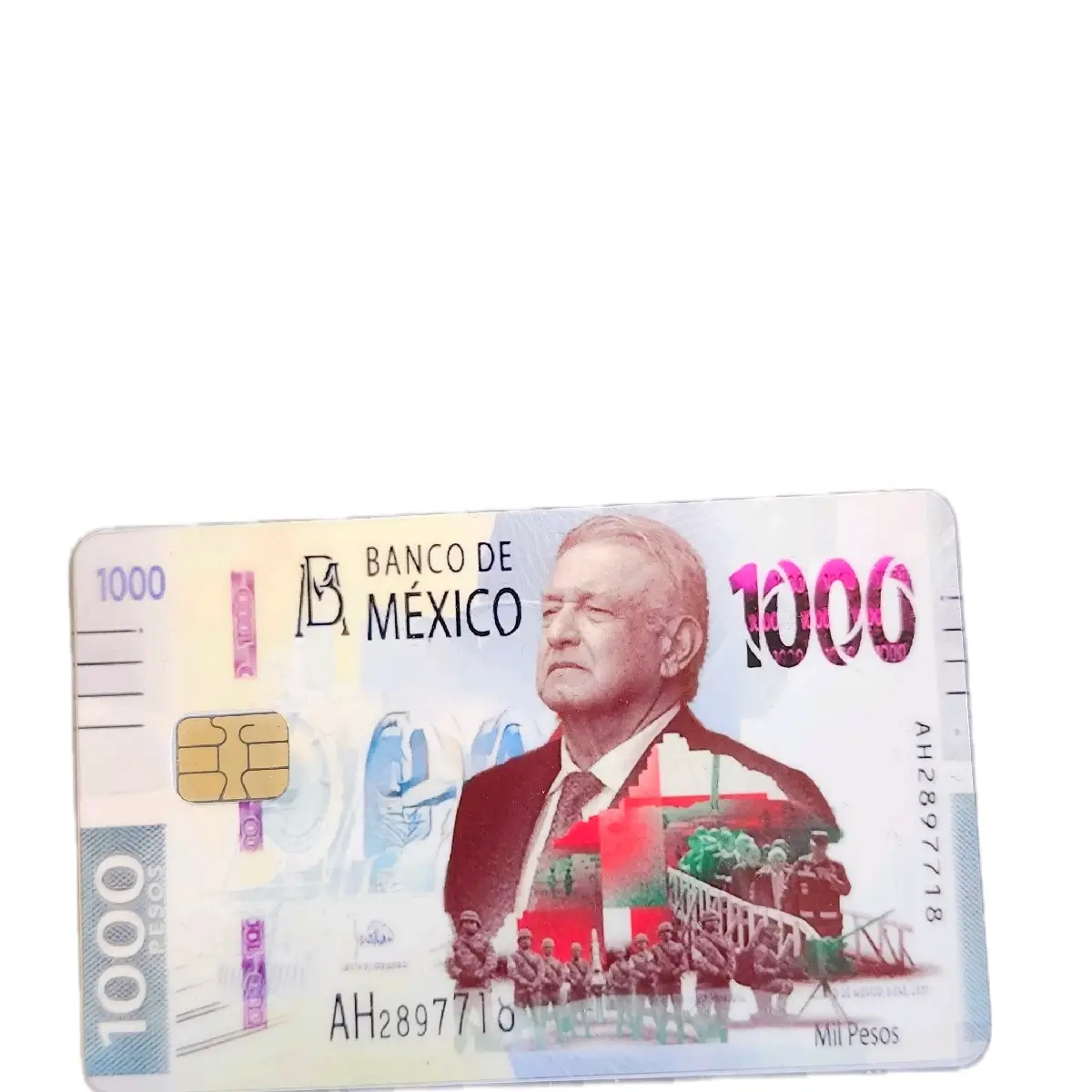 all pesos of amlo debit card stickers