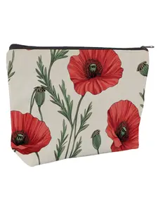 Hot Selling Flower Makeup Bags, Beauty Accessory Bags, Portable Toiletries Storage, Travel Makeup Cases, Ideal for Travel, Vacation, Business