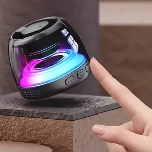 Joytutus Magnetic Bluetooth Speaker RGB Mini Portable with Magnetic Phone Holder Ring Wireless Sound Box for Smartphones