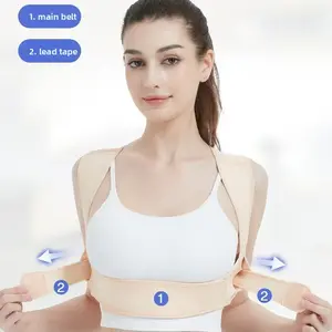 Invisible back aligner Unisex posture correction belt student anti-hunchback breathable artifact trainer women