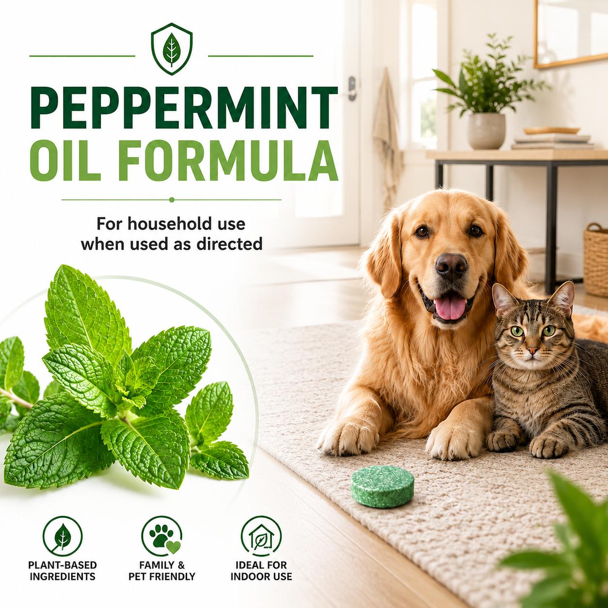 Rodent Repellent - 100% Natural Peppermint Oil Mouse & Pest Repellent Balls (12 Pack), Pesticide-Free Pet Friendly, Safe Rodent Deterrent for Indoor, Outdoor, Home & Garage