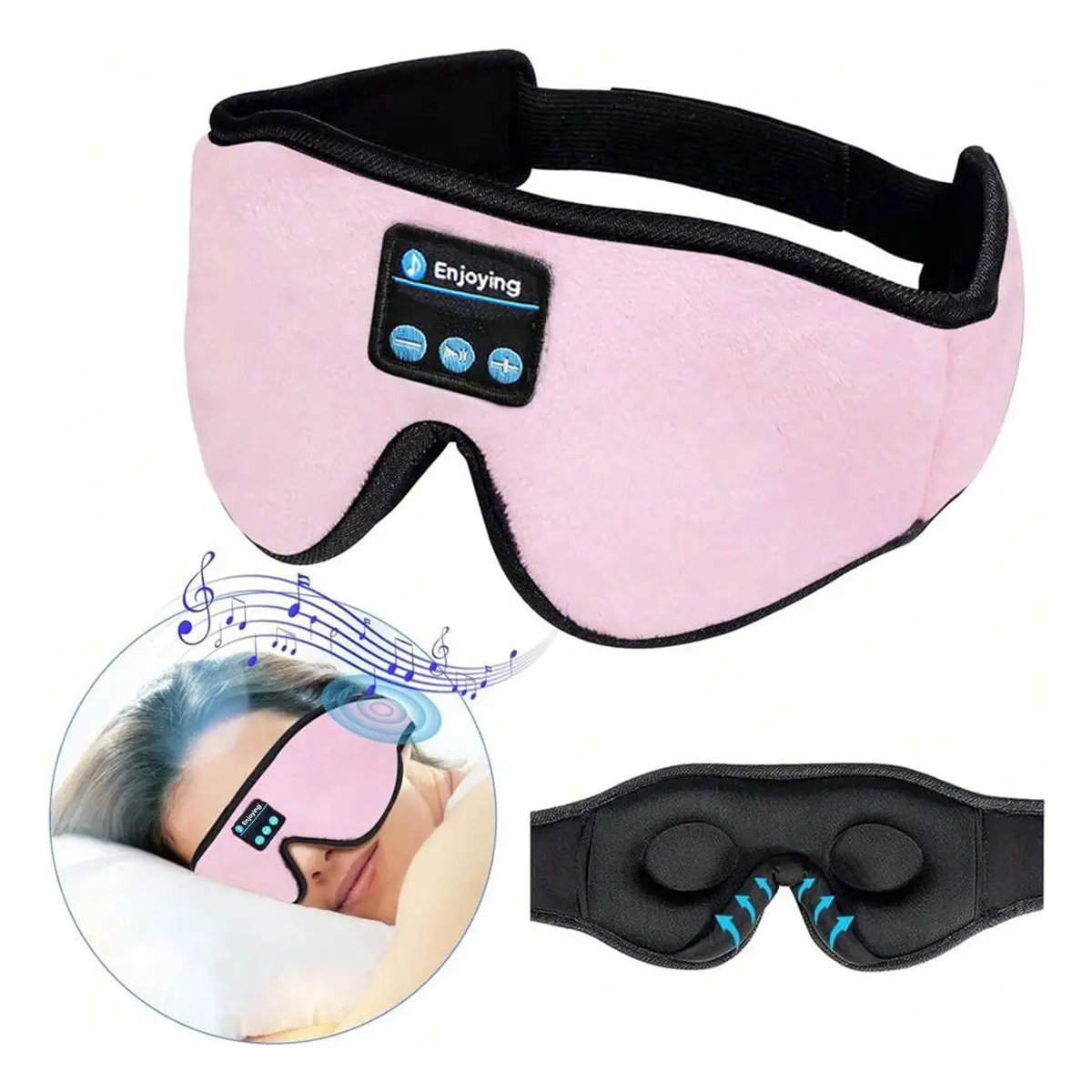 Multifunctional Sleep Headphone, Ergonomic Design Wireless Sleep Earbuds, 3D Sleep Eye Mask Wireless Headphones For Sleeping, Sleep Aid Products, National Day Offers, Perfect Gifts For Men/Women, Sleeping Eyemask, Sleeping Masks