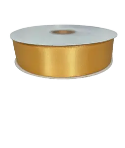 1 1/2" Gold Satin Ribbon Double-face 100 Yds 1 1/2" Gold Satin Ribbon Double-face 100 Yds