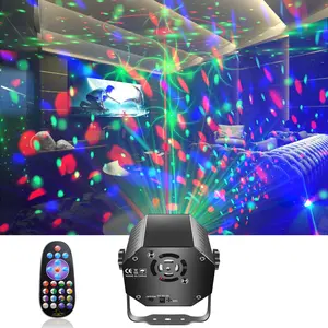 Dj Disco Lights Party Lights with Multiple Modes Sound Activated Laser Strobe Stage Projector Indoor Outdoor Use Birthday Club Bar Ktv Wedding Dance Karaoke Halloween Christmas Ambiance Light