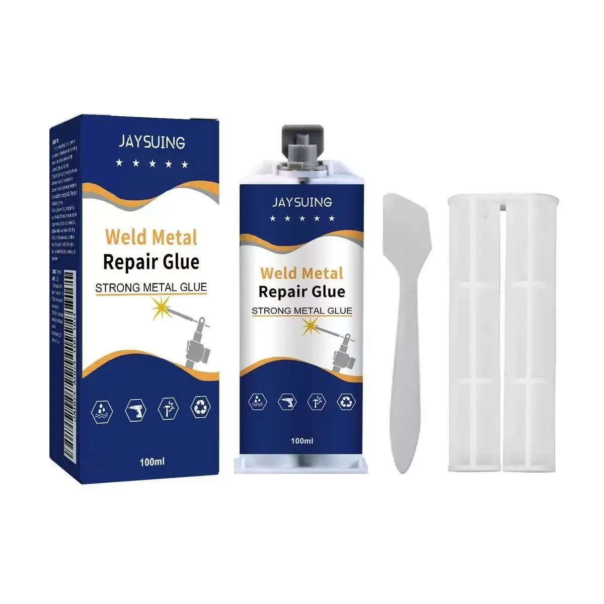 Jaysuing Casting Resin, Strong Adhesive, Waterproof High-Temperature Mold Repair Glue, Durable for Metal Stone Ceramic Molds, Crack Filling Adhesive