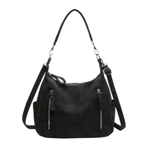 Matte Texture Large Capacity Tote Bag Crossbody Bag for Women Dual Strap Shoulder Crossbody Handbag, High-End Commuter Shopping Bag for Traveling