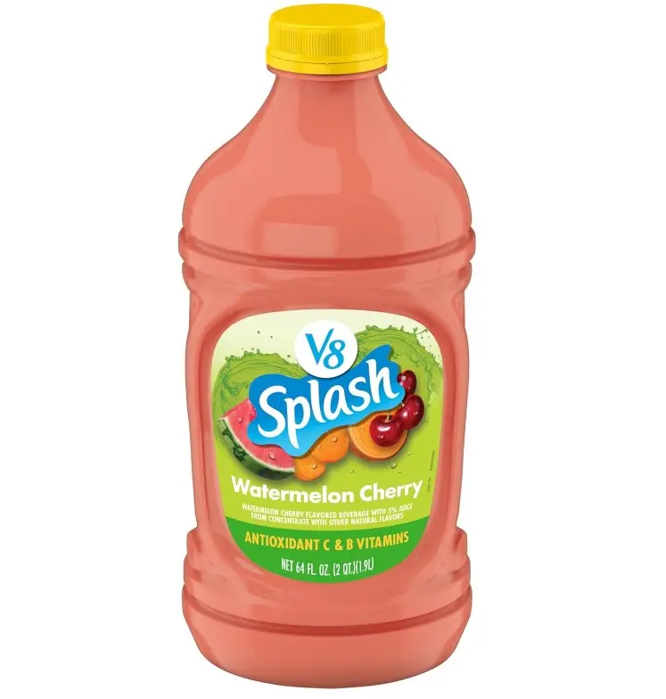 V8 Splash Watermelon Cherry Flavored Juice Beverage, 64 fl oz Bottle