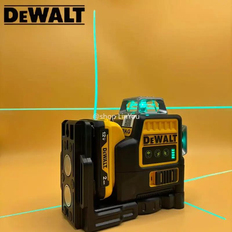 2025 Dewalt DW089LG 3 Sides*360 Degree Vertical 12 Lines Laser Level tools Horizontal Green Light Level Meter Outdoor