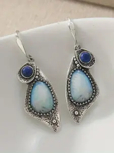 Bohemian Vintage Irregular Carved Pattern Earrings, Boho Style Jewelry, Exquisite Women's Jewelry for Festivals, Ideal Gift for Mothers and Friends