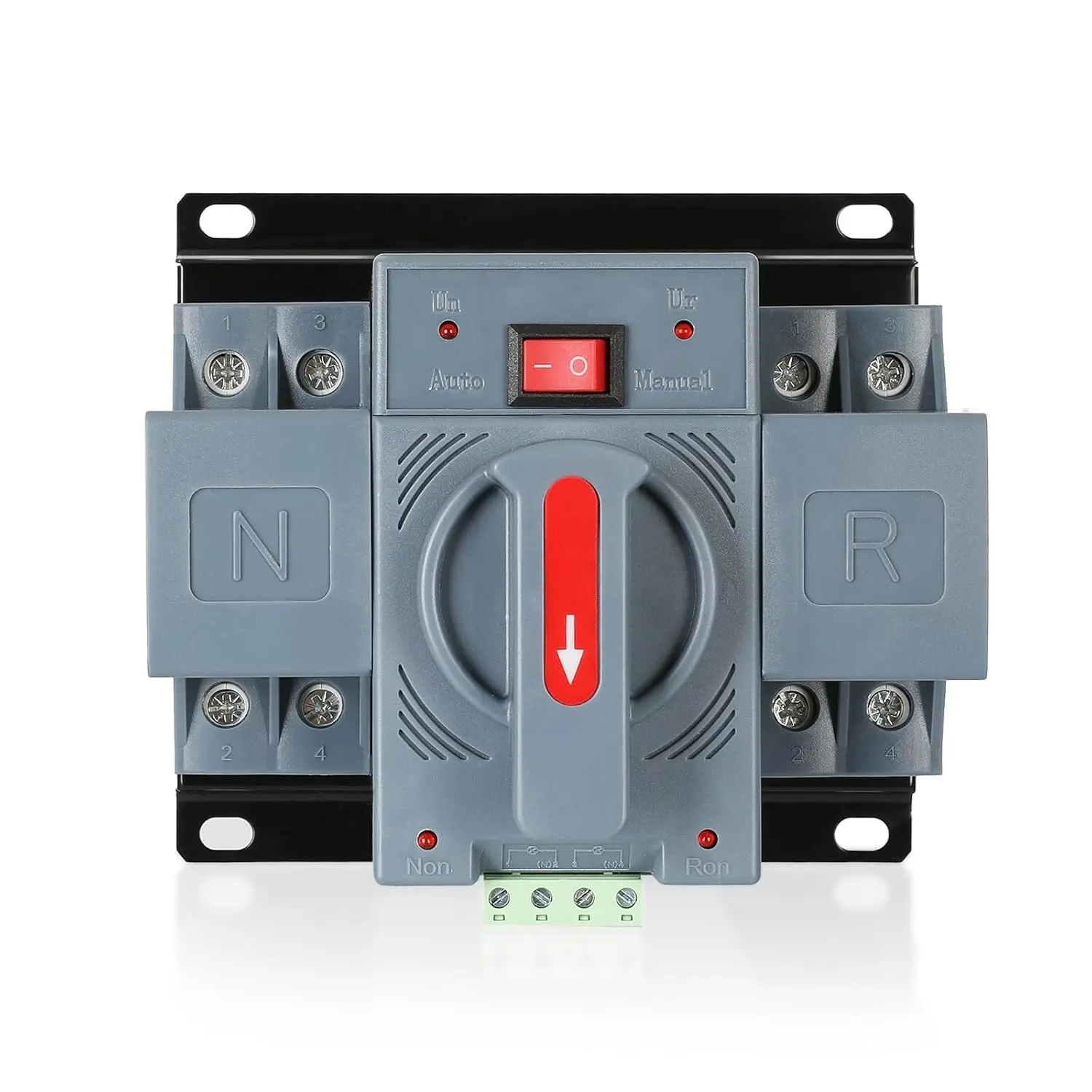 6-63amp AC110V Dual Power Automatic Transfer Switch 2P 50/60Hz, 2POLE 63A ATS Auto Changeover Switch for Generator, CE Certified ATS Solar Back Up Power Auto Selector Overvoltage, Undervoltage