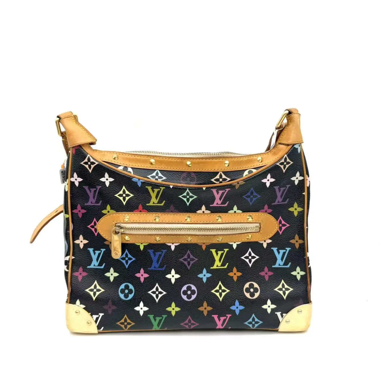 Pre-owned Louis Vuitton RL1 Boulogne (Black Multicolore Monogram Canvas) 24124326