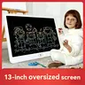 13-inch LCD Drawing Tablet for Boys & Girls - Reusable Doodle Board with 1-Click Clear, Eye Care No Blue Light Radiation No Glare Oversized Screen, Writing Tool, Math Teaching Educational Toy (Fits Small Devices)