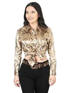 El General Beige Casual Long-Sleeve Shirt 44596