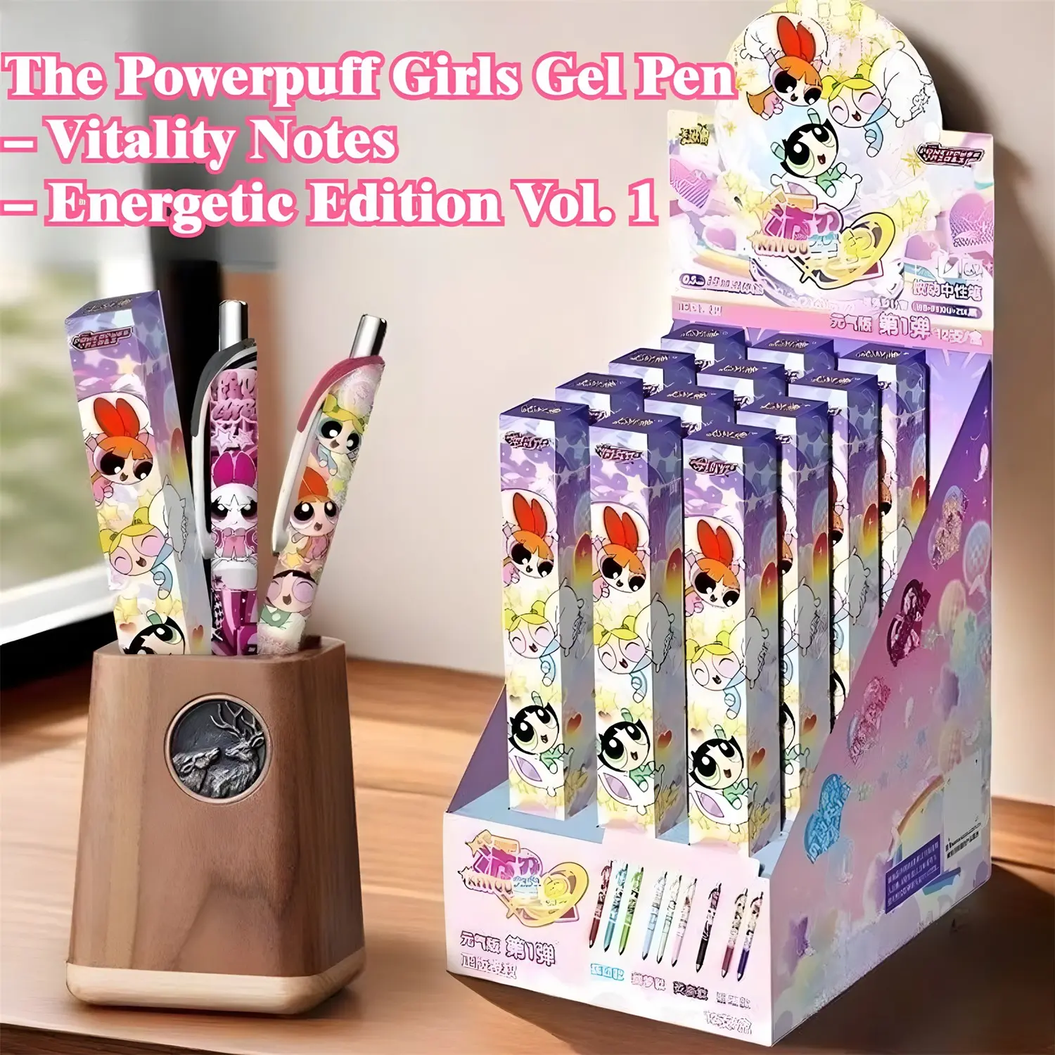 KAYOU The Powerpuff Girls Gel Pen – Vitality Notes – Energetic Edition Vol. 1 Writing Stationery