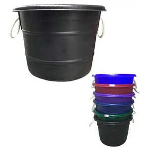 212 MAIN Black Equestrian Manure Bucket - Bushel Capacity, Ideal for Horse Care (Sports & Outdoor Leisure Equipment)
