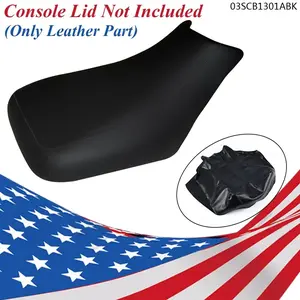 CROSSDESIGN Seat Cover PVC Leather Black Fit For 2005-2011 Honda Rubicon/Foreman 500