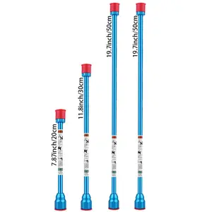 Blue Series Extension Poles, Easy Installation, Multi-Size 4-Piece Set (7.87 inches + 11.8 inches + 19.7 inches), for Airless Paint Sprayers, Latex Paint Spray Guns, and Airless Paint Guns with Red Protective Covers, Paint Sprayer Accessories