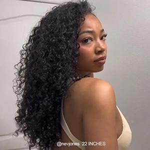 [WEAR GO HALF WIG] ISEE HAIR Wear Go Half Wig Water Wave Hair Invisible Hairline Glueless Human Hair Wigs Seamless Flip Over Wig Beginner Friendly  Vacation Hair #Summervibes#ISEECrochetNewArrivals