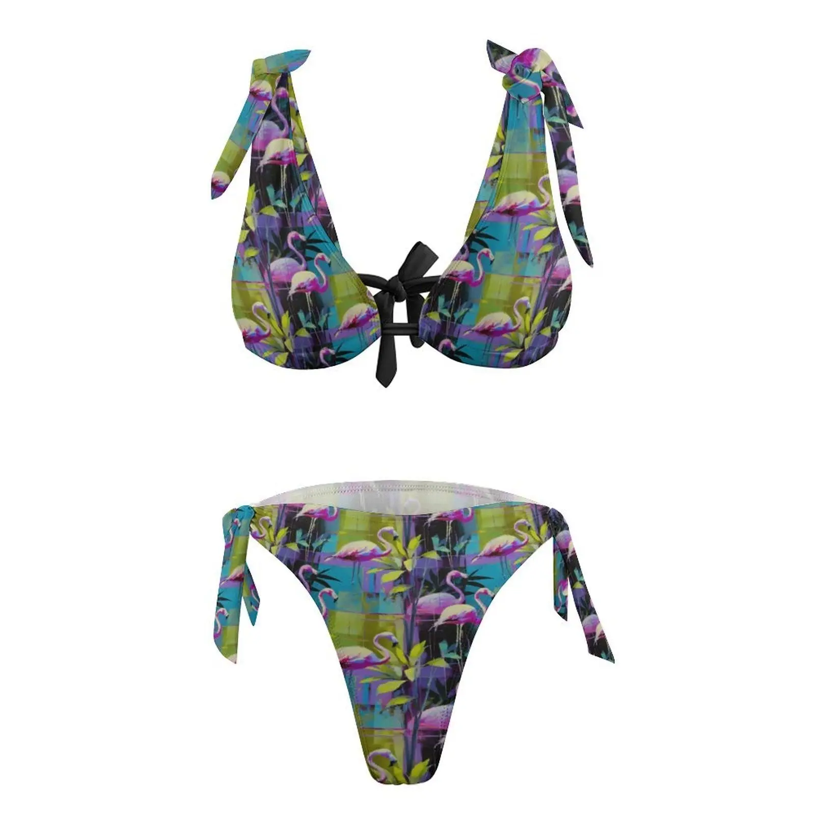 Electric Paradise Flamingo Life Bikini Set