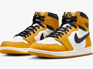 Nike Air Jordan 1 High OG Yellow Ochre White DZ5485-701 Men's or GS Shoes NEW