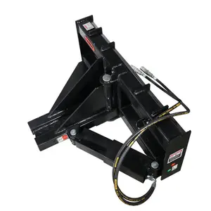 LANDY Hydraulic Post & Tree Puller for Skid Steer – 3000 lb Clamping Force, Pulls 12" Trees with Roots