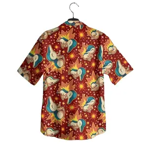 Cyldaquil Hawaiian Shirt: Firework Game Fire Type Anime Aloha Shirt