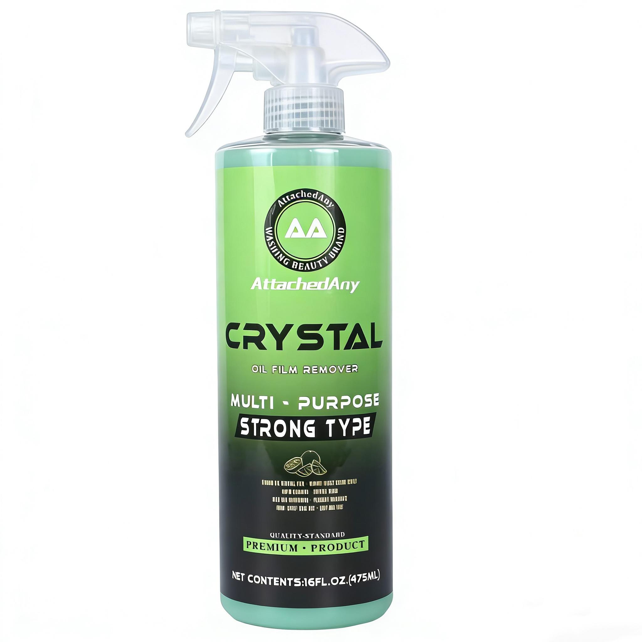 Five-piece car cleaning kit: Plastic repair agent to repair yellowed or whitish plastic parts; Interior cleaner to easily remove stains from the roof, seats, and dashboard; Glass oil film foam cleaner to remove oil film.