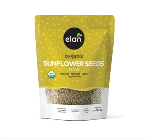 Elan Organic Raw Sunflower Seeds, 7.1 oz, Unsalted Kernels, Shelled Seeds, No Shell, Non-GMO, Vegan, Gluten-Free, Kosher, All Natural Snacks & Toppings