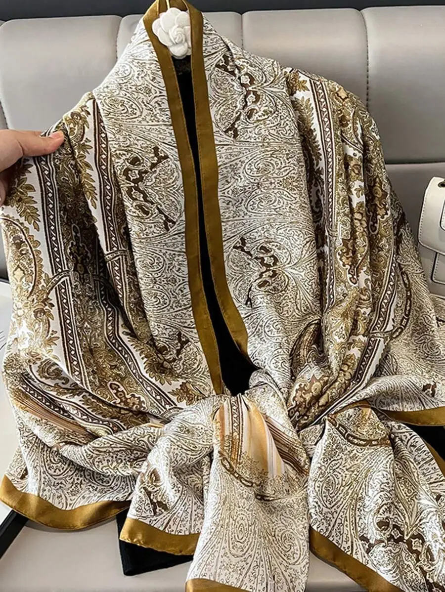 Bohemian Paisley Print Scarf – Elegant Daily Headscarf for Women