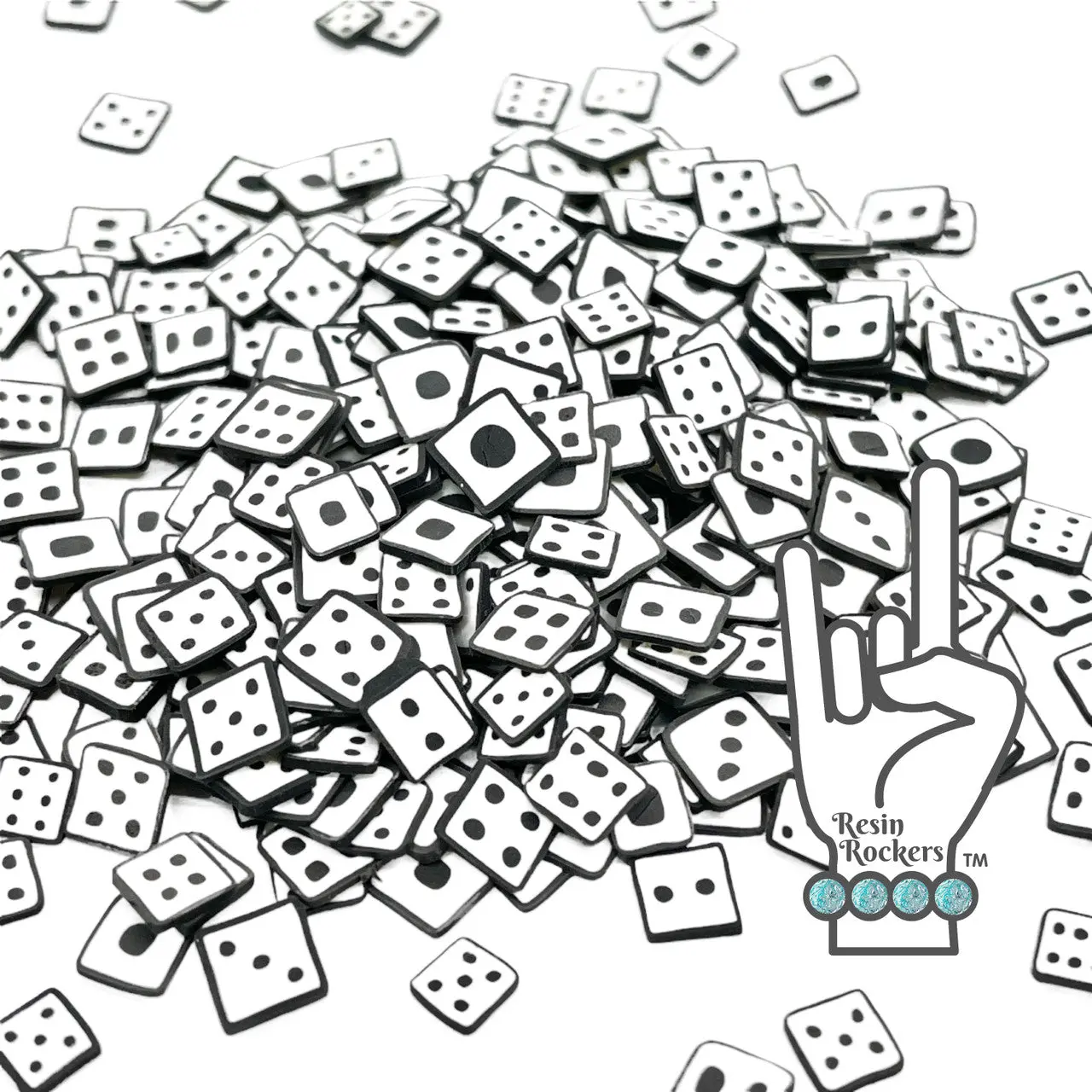 Dice Polymer Clay Pieces