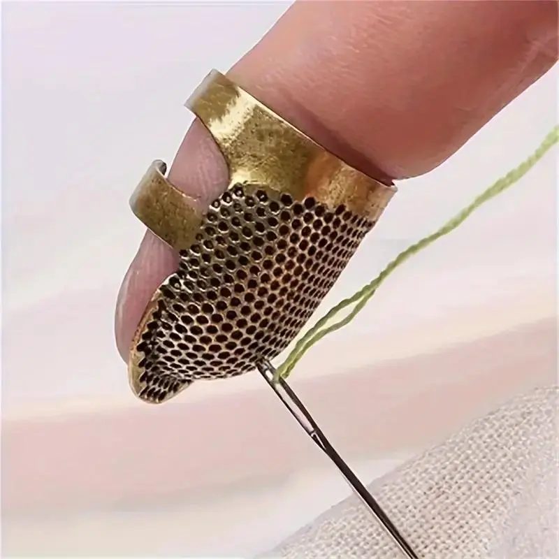 1 Piece Finger Thimble, Metal Fingertip Thimble For Sewing Embroidery Craft Sewing Tools Sewing Accessories And Supplies