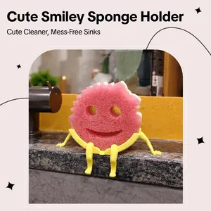 Smiley Face Sink Sponge Holder — Cute, Functional & Keeps Your Sink Clean
