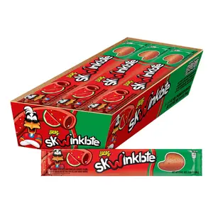 Skwinklote Watermelon Flavor Sweet and Sour Candy Strip, 1.41oz - 6 Pieces Pack for Treats, Snack, Parties, Piñatas