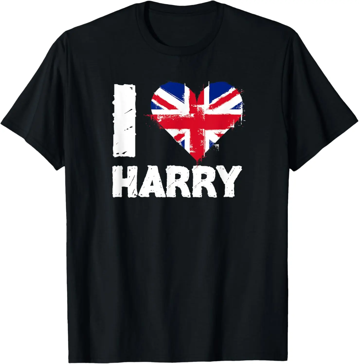 Women's "I Love Harry" Graphic T-Shirt - 100% Cotton, Funny Vintage Vibe, Short-Sleeve Casual Streetwear Apparel, Comfortable Ladies' Clothes