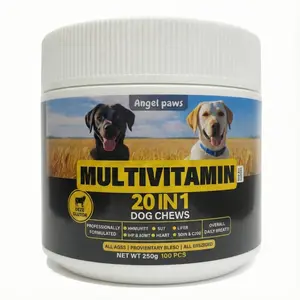 20-in-1 Chewable Multivitamin Bite for Dogs, Soft Chew Immune Support Dog Treats Supplement  dog supplements