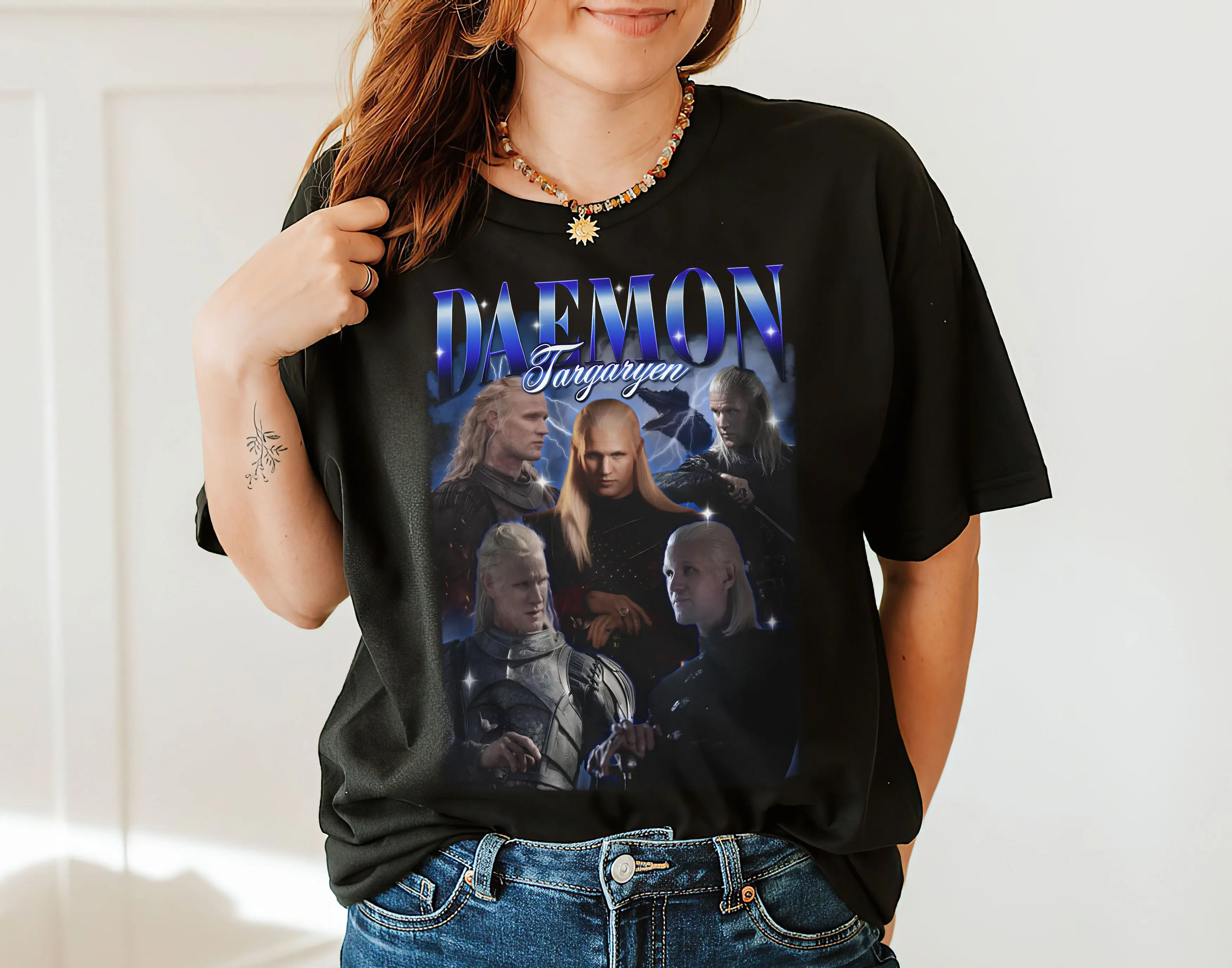 Daemon Shirt, Targaryen Shirt, Vintage 90s Bootleg Style Shirt, HOTD Shirt