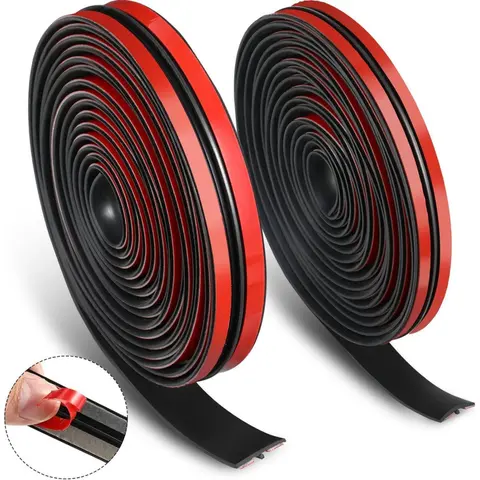 YXCY 20ft Car Windshield T-Shape Rubber Seal Strip, 14mm/19mm Waterproof Soundproof Weather Stripping Trim for Front/Rear Windshields, Doors, Windows, Automotive Vehicle Accessories
