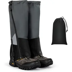 Hiking Gaiters with Upgraded Zipper, Gaiters for Hiking Waterproof, Lightweight Leg Shoe Gaiters for Men Women