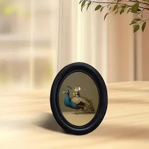 Vintage Art Style Peacock & Suit Mouse Decorative Home Item, Perfect for Halloween Christmas Thanksgiving Wall Decoration, Home Decor Ornaments