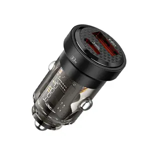 USB-C Car Charger, Cigarette Lighter USB Charger for iPhone 16, 30W 2-Port Type-C Car Adapter, PowerIQ 3.0, for iPhone 16/15/14/13/12, Samsung Galaxy S23, iPad, AirPods, and More