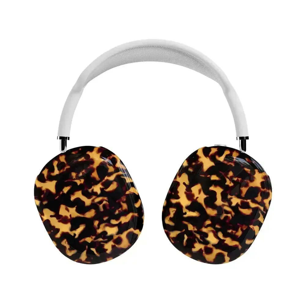 Casely AirPods Max Case | Snap-On Hard Shell Covers | Shell Shocked | Tortoise Print Animal Print