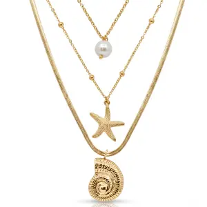 EVRY JEWELS Gold or Silver Plated Women's Beach Babe 3 Piece Bundle Bundle