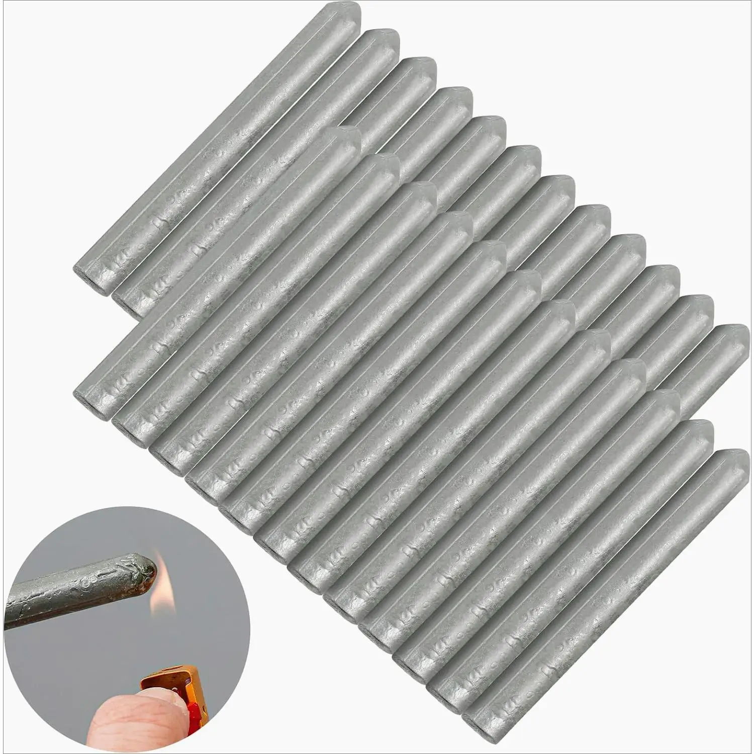 24 Pcs Low Temperature Universal Welding Rod Metal Easy Melt Welding Rods Sticks Low Melt Solder Pipe Welding Tools Electrode Aluminum Rod for Aluminu