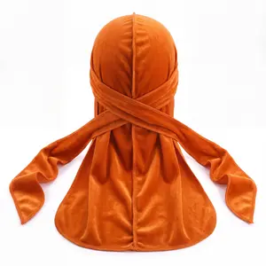JagRags Premium Orange and Velvet Durag for Men